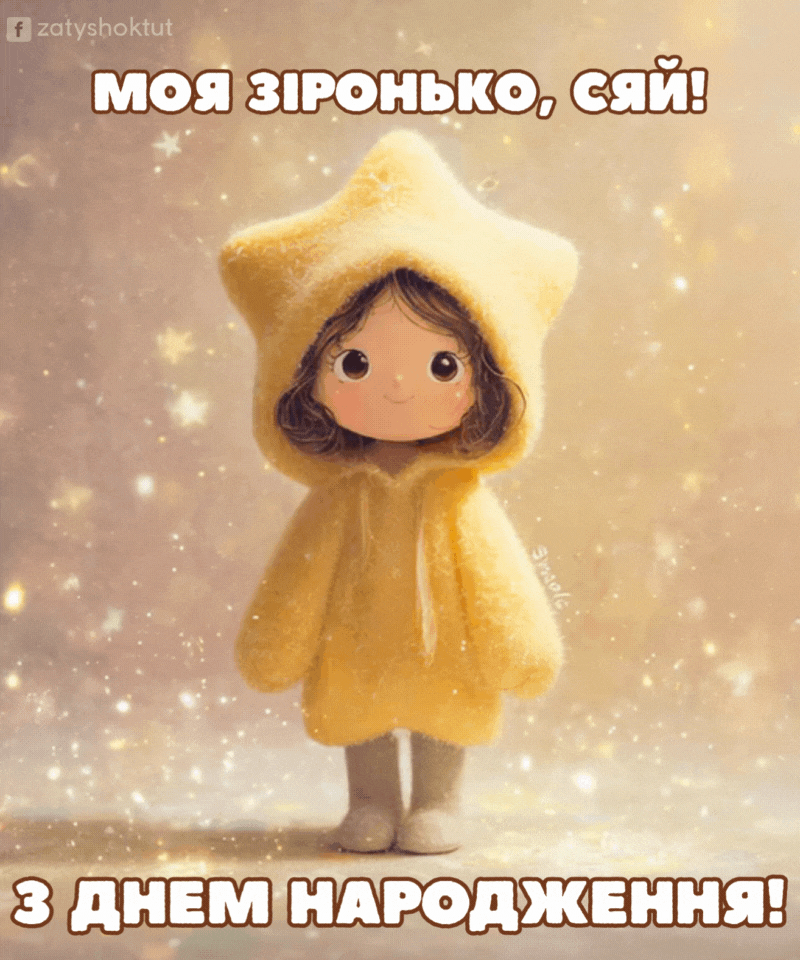 Анімоване зображення GIF – “Зіронько сяй”