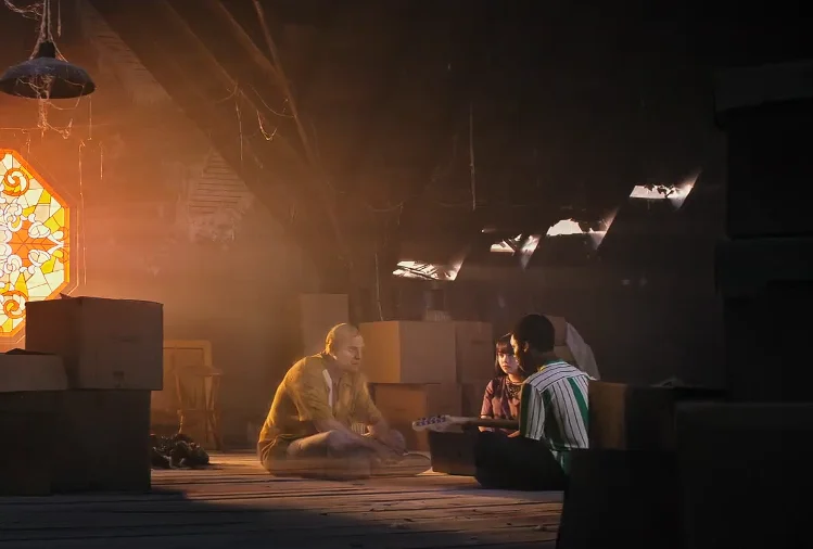 Кадр із фільму "У нас є привид"