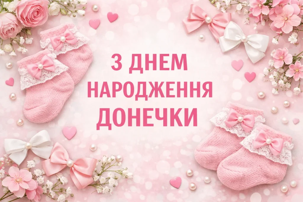 Рожеві шкарпетки - З днем народження доні