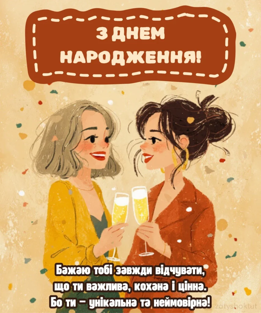 Двоє дівчат із келихами ігристого