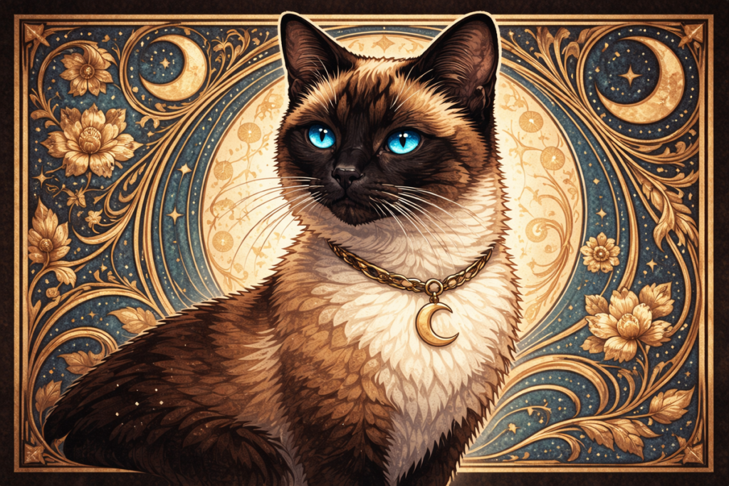 Загадковий кіт з талісманом