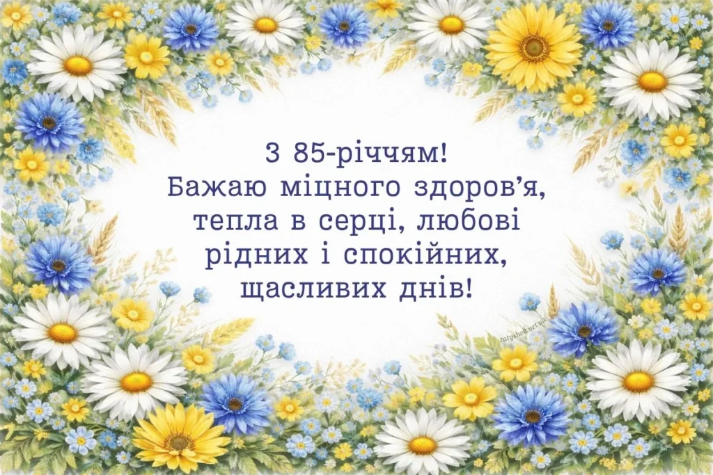 Листівка з польовими квітами