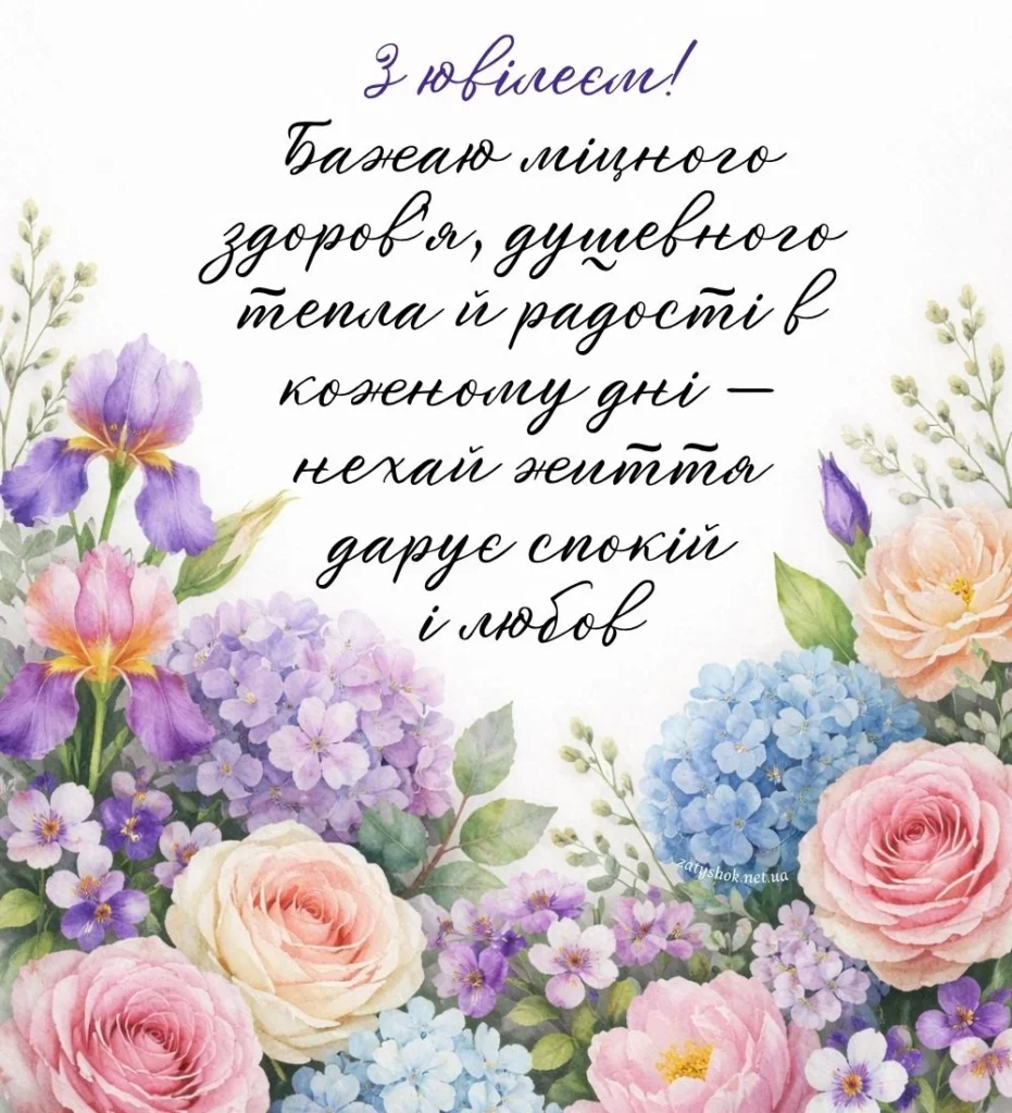 Листівка з ніжними квітами