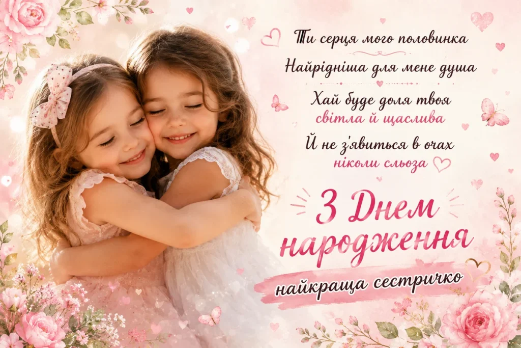 Обійми двох сестричок