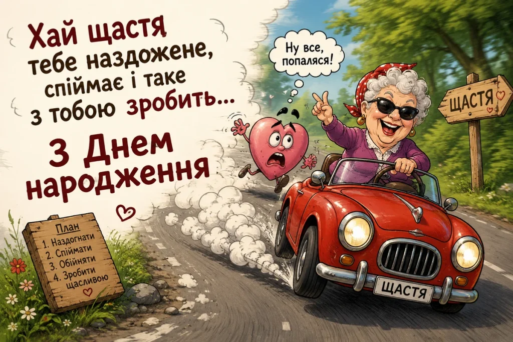Щастя вже тебе наздоганяє у день народження 