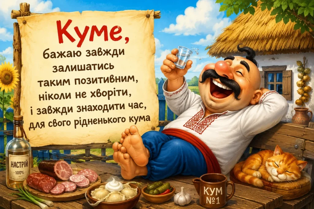 Куме, чарка за твій день народження