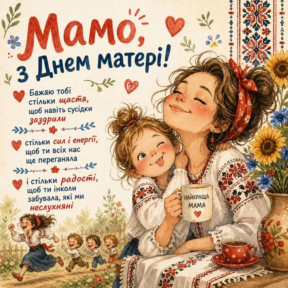 Тепле чаювання мами та доні
