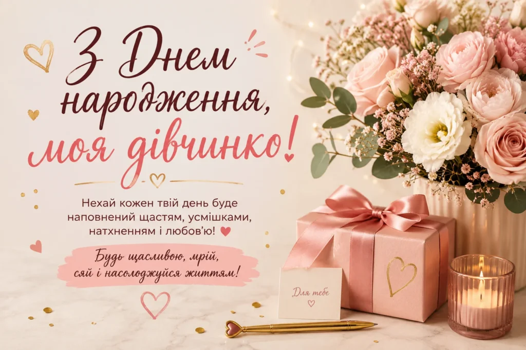 Листівка З Днем народження для племінниці