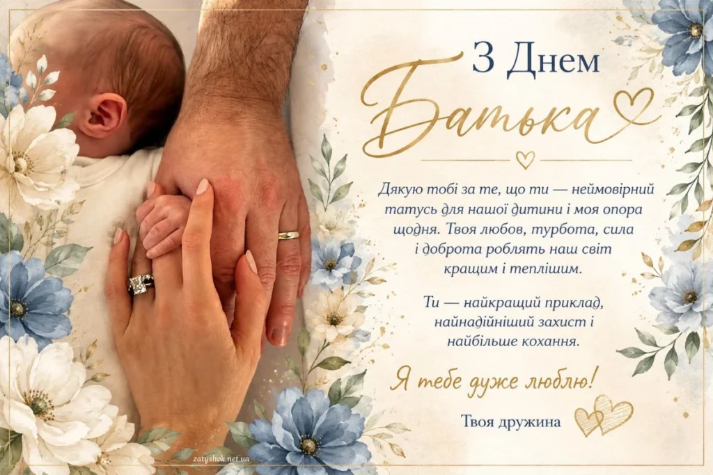 Тато і мама тримають немовля за руку