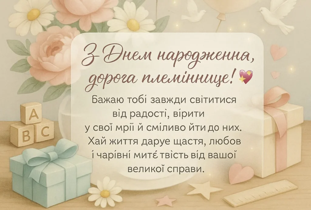 Листівка в пастельних тонах