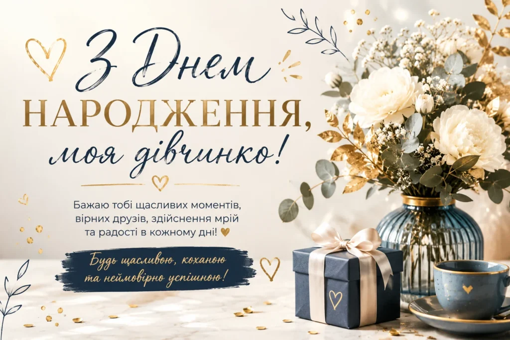Привітання з Днем народження для племінниці