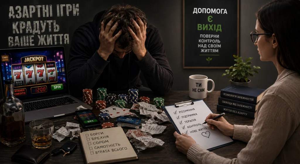 Лудоман вирішив зупинитися і пройти лікування