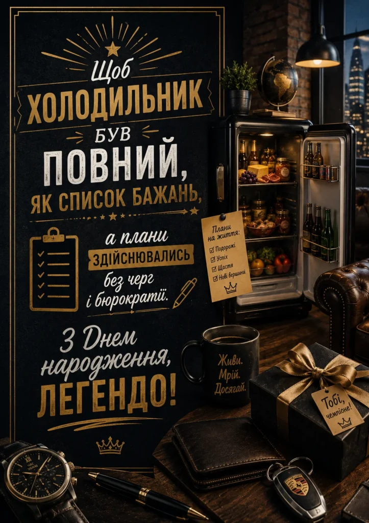 Кумедна листівка для дорослого чоловіка
