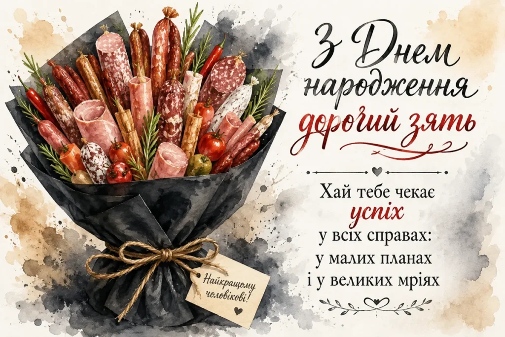 М'ясний букет для зятя