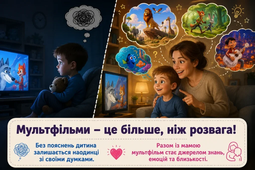 Важливість перегляду мультфільму разом з дитиною