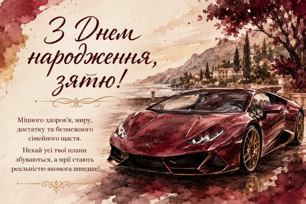 Спорткар з мрій зятя