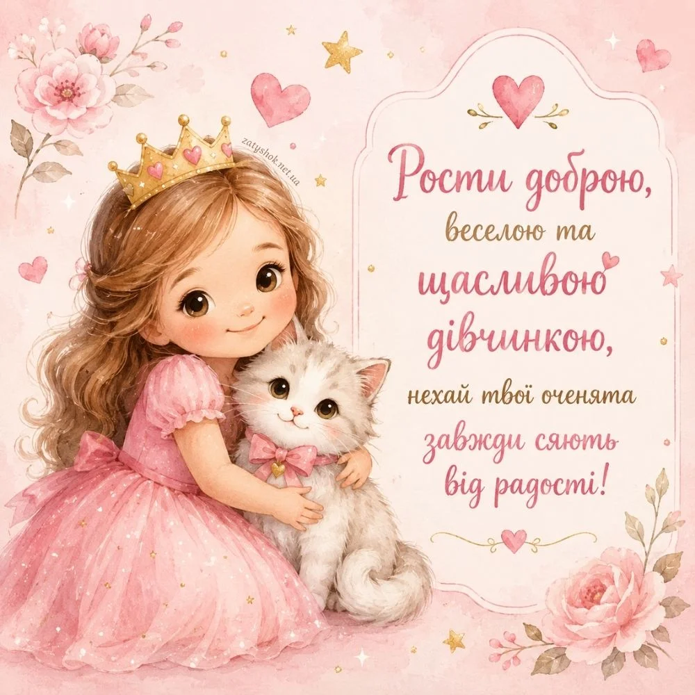 Маленька принцеса з кошенятком