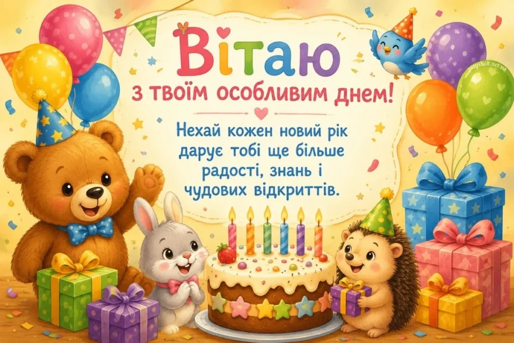 Тваринки дружно вітають з Днем народження